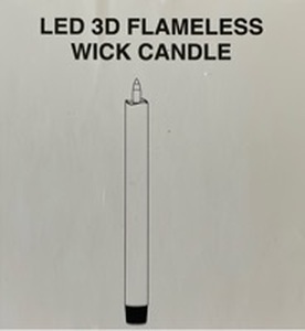 lot 16257 image: Upgraded Real Wax LED Flameless Taper Candles with Remote, KSWING 6 PCS White Candlesticks Battery Operated 3D Flickering - 9.6 Long Realistic Fake Candle Sticks for HomeWeddingFireplace Xmas Decor