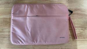 lot 16259 image: Laptop Sleeve 14 Inch, Water Resistant Traveling Computer Cover with Handle, Shockproof Protective Carrying Laptop Bag Compatible for 14 Inch MacBook AirPro, HP, Dell, Lenovo, Pink