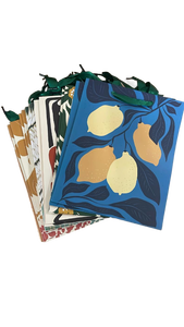 lot 16261 image: qiqee 7.9x4.3x9.6 24PCS Clash Flowers Paper Gift Bags with Tissue Paper Handles Medium Size Bags�� Tissue Paper ��