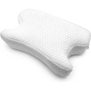 lot 19821 image: DMI CPAP Memory Foam Sleep Apnea Pillow  Suitable for All CPAP Masks  Reduces Mask Pressure and Air Leaks  Aligns Neck  Shoulders  and Spine  Hose Tether  High Rebound Foam