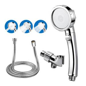 lot 19831 image: High Pressure Handheld Shower Head,3 Spray Modes rv Shower Heads High Pressure with Handheld,Detachable hand held Showerhead Set Equipped with Stainless Steel Hose and Brackets (HOSE ONLY)