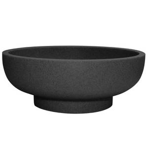 lot 19836 image: LIN CHUAN Large Decorative Bowl, Fruit Bowl for Kitchen Counter, Modern Resin Bowl for Home Decor, Key Holder for Entry Table, Artificial Stone Black