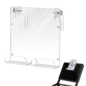 lot 20203 image: Cosmos Treadmill Tablet Holder & Phone Stand Compatible with Peloton Bike, Treadmill Acrylic Tablet Reading Rack for iPad, Gym Exercise Bike & A5 Book Holder, Adjustable Clamps with Anti-Slip Pads