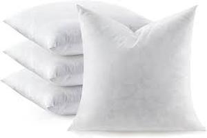 lot 1779 image: Swan Dream 4 Pack Down Feather Pillow Inserts 20x20 Inch