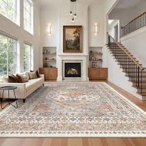 lot 1784 image: Polo home durable comfort easy care carpet size 26x8 feet