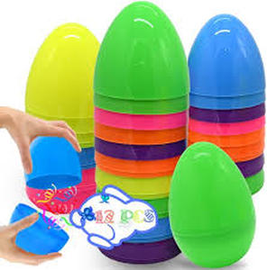 lot 1790 image: Jetec 48 Pcs Easter Egg Baskets Set, 6 Plastic Easter Baskets with Handle 36 Colorful Fillable Egg Surprise 6 Tissue Raffia Paper for Spring Theme Party Favors (Bright Colors)