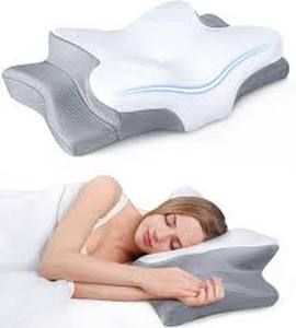 lot 1814 image: Ultra Pain Relief Cooling Pillow for Neck Support, Adjustable Cervical Pillow Cozy Sleeping, Odorless Ergonomic Contour Memory Foam Pillows, Orthopedic Bed Pillow for Side Back Stomach Sleeper