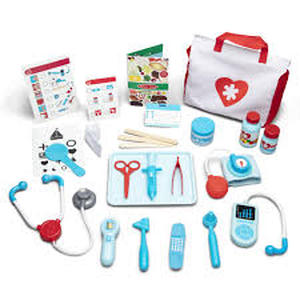 lot 1815 image: Melissa & Doug Get Well Doctor Kit, 25-Piece Toddler Doctor Play Set, Realistic Pretend Play Toys & Accessories, Preschool Toys for Girls & Boys Ages 3