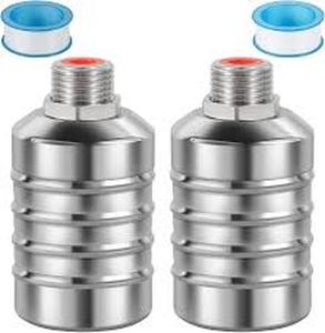 lot 2306 image: 2 PCS Float Valve with 12, 34, 1 Adapters -304 Stainless Steel Water Float Valve Fully Automatic Water Level Control for Water Tanks, Aquariums, Livestock Troughs,Pools,Distillers & Ponds