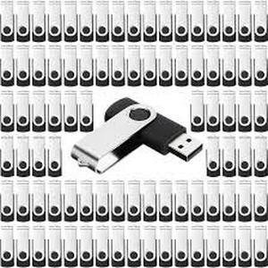 lot 2311 image: Kanayu 4GB 100 Pack USB Flash Drives Bulk 2.0 USB Thumb Drives Memory Drive with LED Light Portable Keychain Flash Drive for Data Storage Pc Computer Laptop Office School(Black)