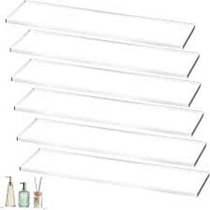 lot 2361 image: Yunguzi 2 PCS 13 Inch Acrylic Medicine Cabinet Shelves �� Clear Replacement Cabinet Shelf for Bathroom, Kitchen, Living Room, Wall-Mounted & Hanging Cabinets