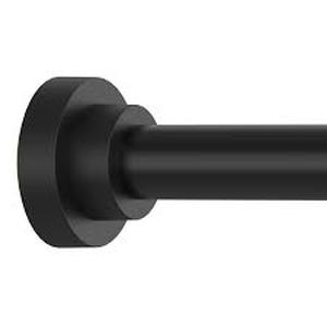 lot 3452 image: Thestoa Shower Curtain Rod Adjustable 43-78 inch, 1Diameter Spring Tension Curtain Rod No Drill, Anti-Rust Non-Slip Shower Rod, Black Shower Curtain Rod for Bathroom Tension
