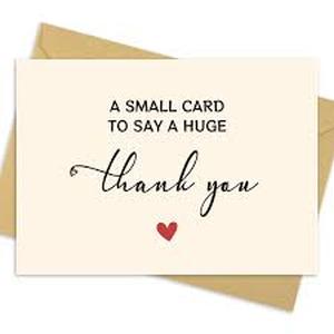 lot 4005 image: 25 Pack 350GSM  Thank You Cards  Thank You Cards & Notes with Envelopes  Pefect for Baby Shower, Wedding, Teacher, Graduation, Business, Holiday, and Christmas  Teacher Appreciation Gifts