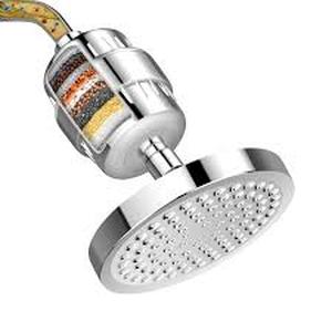 lot 4071 image: FEELSO Shower Head and 15 Stage Shower Filter Combo, High Pressure 5 Spray Settings Filtered Showerhead with Water Softener Filter Cartridge for Hard Water Remove Chlorine and Harmful Substances