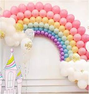 lot 4079 image: 296PCS Rainbow Balloons Arch Garland Kit Macaron 7 Colors Latex Colorful Balloons and Confetti Balloons for Baby Shower Boy Girl Children Kids Birthday Gender Reveal Party Wedding Decorations