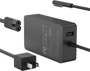 lot 6302 image: 65W Charger Compatible with Microsoft Surface Pro 11, 10, 9, 8, 7, 7, 6, 5, 4, 3, X, Power Adapter for Windows Surface Laptop 7654321, Go Tablet, Book 321, Support 44W, 36W, LED, 10FT