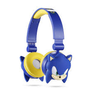 lot 6312 image: Sonic The Hedgehog - Kids Bluetooth Headphones, Wireless & Wired Over-Ear Headphones with Safe Volume, Adjustable Headband, Rechargeable Battery & Stereo Sound �� Perfect for School, Home, & Travell