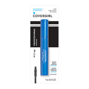 lot 6348 image: COVERGIRL Professional 3-in-1 Waterproof Mascara, Very Black 225, (Packaging May Vary), 0.3 Fl Oz (Pack of 1)