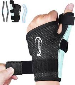 lot 6366 image: Kenspeed Wrist & Thumb Brace Left Hand Carpal Tunnel Wrist Brace Night Support Thumb Stabilizer, Thumb Spica Splint Right Hand for Dequervains Tenosynovitis, Tendonitis, Arthritis (Blue-Right, M)