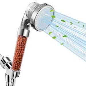 lot 6380 image: Filtered Shower Head with 71 Inch Hose, High Pressure Water Softener Showerhead for Dry Skin & Hair, 3 Spray Settings, 6 Packs Replacement Mineral Beads Refills, Chrome