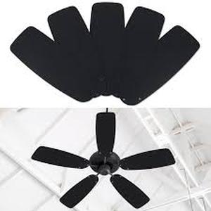 lot 9431 image: Black Ceiling Fan Blades Set