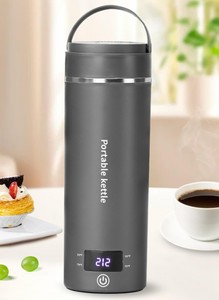 lot 11889 image: Rzlinn Portable Electric Kettle ��120V��, Travel Tea Kettle, 316 Stainless Steel Premium Liner, 4-speed Temperature Adjustment with Auto Shut-off and Boil-Off Protection black (Used)