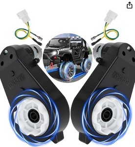 lot 11890 image: 24v Motor-50000RPM for Power Wheels,RS555 High-Speed Steel Gears Motor Gearbox for Kids Ride on Car -18V-24V Motor Conversion Kit,Upgrade Replacement Parts (24v-50000RPM)