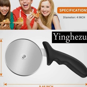 lot 10019 image: 4-Inch Pizza Cutter with Ergonomic Handle