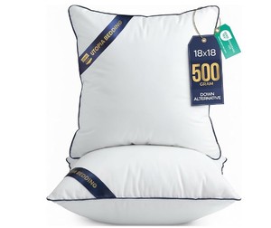 lot 11879 image: Utopia Bedding Square Pillow Inserts 18x18 Inches 4 Pack