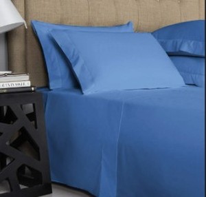 lot 11885 image: Mayfair Linen 100% Egyptian Cotton Twin XL Size Sheets Set - Luxury 600 Series Voyage Collection Twin XL Cotton Sheets (3 PC, Deep Blue), Soft, Cooling, 16 Deep Pocket Hotel Collection Sheets Set