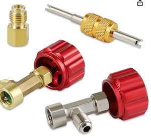 lot 12190 image: Lichamp R134a Can Tap, Automotive Self Sealing and Puncture AC Freon Can Tap 134a Adapter Fittings, TA02