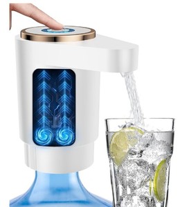 lot 12212 image: Cozycharm Water Jug Pump for 5 Gallon Bottle �� Portable Electric USB-C Charging Dispenser, Dual Powerful Motors, Fast Flow, Fits 2-5 Gallon Jugs �� Ideal for Home, Office, Camping, RV, White