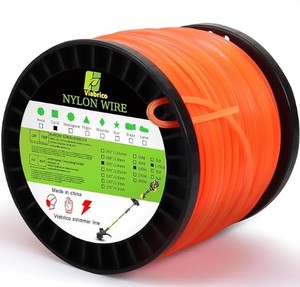 lot 12227 image: Viabrico String Trimmer Line, Square Orange Heavy Duty Weed Eater String, Premium Nylon Universal 0.095 x 1.7LB, 330Foot