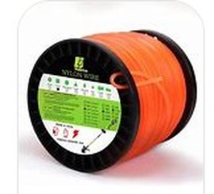 lot 12235 image: Viabrico String Trimmer Line, Square Orange Heavy Duty Weed Eater String, Premium Nylon Universal 0.095 x 1.7LB, 330Foot