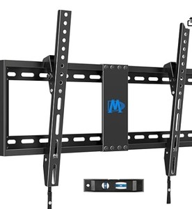 lot 19723 image: Mounting Dream TV Wall Mount for Most 37-75 Inch TVs, Universal Tilt TV Mount Fit 16, 18, 24 Stud with Loading Capacity 132lbs, Max Vesa 600 x 400mm, Low Profile Flat Wall Mount TV Bracket