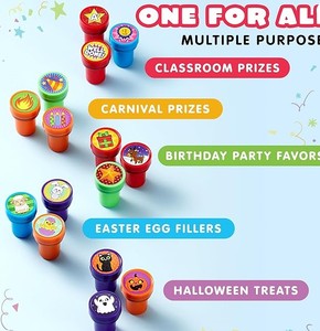 lot 20122 image: Joyin Stampers 50 Piece Self-Inking Stamp Set