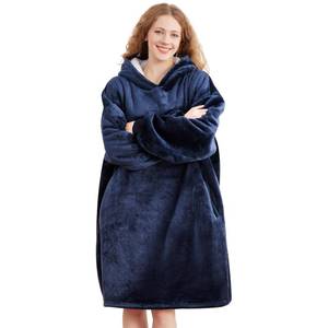 lot 1856 image: AmyHomie Wearable Blanket Hoodie for Adults & Teens,Oversized Sherpa Hooded Blanket,Warm Cozy Blanket Sweatshirt as Christmas Birthday Gifts for Women Men