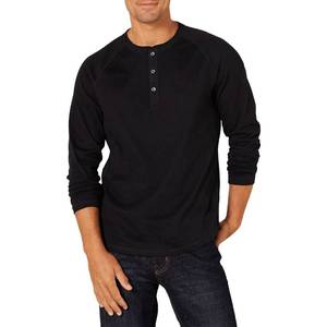 lot 2404 image: Amazon Essentials Mens Long-Sleeve Henley Shirt, Black, X-Large