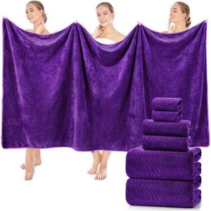 lot 3503 image: Purple Terry Cloth Bathrobe with Belt