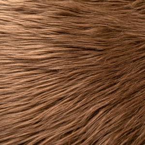 lot 4152 image: Qidkeo Faux Fur Fabric for Crafts, Gnomes, Animal Costumes, Cushions, Decorations Brown 10x10in