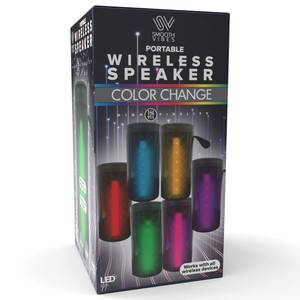 lot 4174 image: AJ101 6 in. LED Light-Up Wireless Portable Speaker