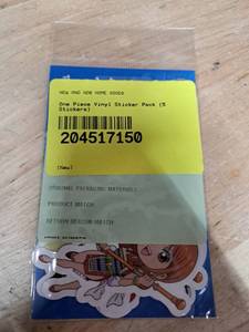 lot 4199 image: One Piece Anime Vinyl Sticker Pack