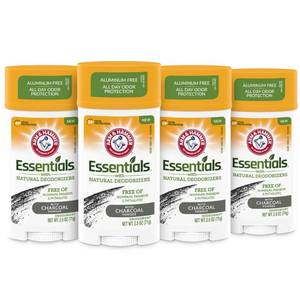 lot 4217 image: Arm & Hammer Essentials Charcoal Deodorant 4-Pack