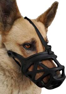 lot 4245 image: Mayerzon Dog Muzzle, Breathable Basket Muzzles for Small, Medium, Large and X-Large Aggressive Dogs Beagle German Shepherd Doberman, Cage Mouth Guard Stop Biting Chewing for Grooming Training