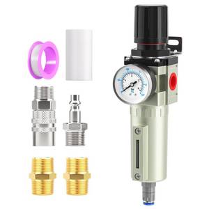 lot 5504 image: BOGERDACK 34 NPT Heavy Duty Industrial Grade Air Compressor Moisture Filter, Articulate Filter and Air Regulator, for Plasma Cutter and Paint Spray (Auto Drain)