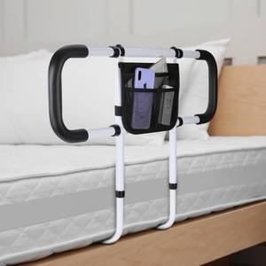 lot 5508 image: Bed Rails for Elderly Adults Safety - Extended Bed Assist Rail for Seniors - ASTM Approved Adjustable Bed Side Rails Handle Support Bar with Storage Bag & Fixing Strap, Fit King Queen Full Twin