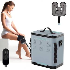 lot 5524 image: ICYTHRP Cold Therapy Machine with Programmable Timer, Portable Ice Machine for Knee After Surgery, Knee Replacement Recovery System for Pain Relief with Compression Pad