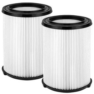 lot 6020 image: Gazeer 2-Pack VF4000 Filter Compatible with Ridgid Shop Vac,Standard Wetdry Vac Filter Replacement Compatible with Ridgid 5-20 Gallon and Husky 6-9 Gallon WetDry Vacuums Cleaner