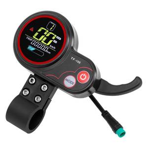 lot 6033 image: TF-100 5 Pin Electric Scooter LCD Display and Thumb Throttle for Kugoo M4 Electric Bike Scooters, 36V48V52V60V Ebike Thumb Throttle Controller with Waterproof Speedometer Panel