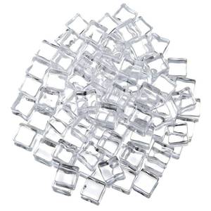 lot 6045 image: A100 PCS Lifelike Simulation Acrylic Ice Cubes, Fake Cube ice Fake Clear Acrylic Plastic Cubes for Home Decoration, Photography Props, and DIY Accessories